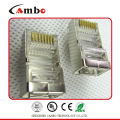 Preço baixo 50U Gold Plating rj45 combinam conectores de alta qualidade